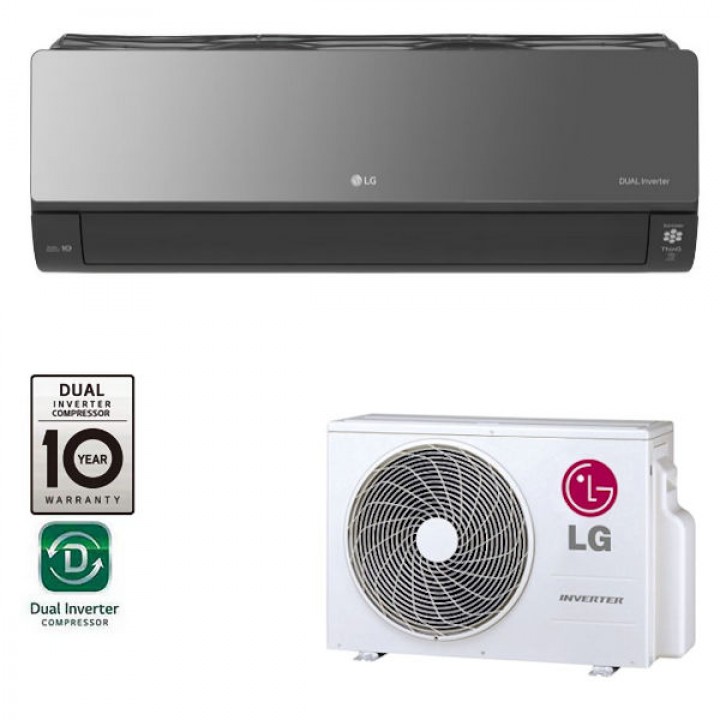 Klimatyzator ścienny LG ARTCOOL MIRROR 3.5 kW z montażem do 4mb